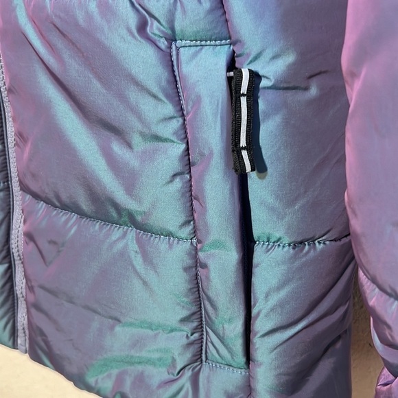 All In Motion Girls Purple Metallic Winter Snow Jacket Size XL 14/16 - Picture 7 of 16
